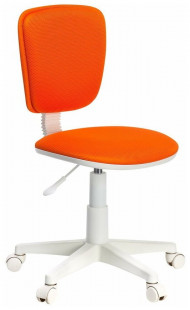 Кресло детское CH-W204NX/ORANGE Бюрократ CH-W204NX оранжевый TW-96-1 крестов. пластик пластик белый