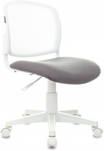 Кресло детское CH-W296NX/NEO-GREY Бюрократ CH-W296NX белый TW-15 сиденье серый Neo Grey сетка/ткань крестов. пластик белый пластик белый