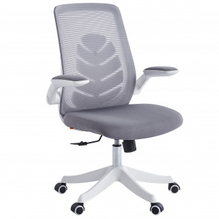Офисное кресло Chairman CH565 белый пластик, серое (7146049)