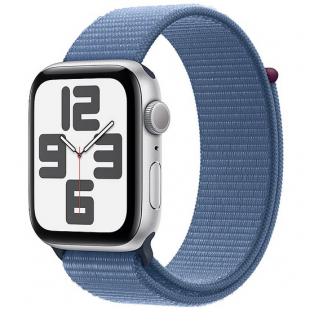 Смарт-часы Apple Watch SE 2023 A2723, 44мм, серебристый / синий (MREF3LL/A)