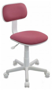 Кресло детское CH-W201NX/26-31 Бюрократ CH-W201NX розовый 26-31 крестов. пластик пластик белый