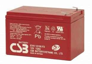 Аккумулятор CSB 12V 15Ah (EVH12150 F2(x3))