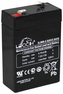 Аккумулятор Leoch 6V 2,8Ah (DJW6-2.8)