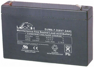 Аккумулятор Leoch 6V 7,2Ah (DJW6-7.2)
