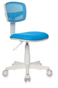 Кресло детское CH-W299/LB/TW-55 Бюрократ CH-W299 голубой TW-31 TW-55 крестов. пластик пластик белый