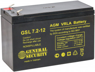 Аккумулятор General Security 12V 7,2Ah (GSL7.2-12 F2)