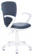 Кресло детское KD-W10AXSN/26-25 Бюрократ KD-W10AXSN серый 26-25 крестов. пластик пластик белый