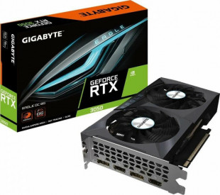 Видеокарта Gigabyte NVIDIA GeForce RTX 3050 (GV-N3050EAGLE OC-6GD)